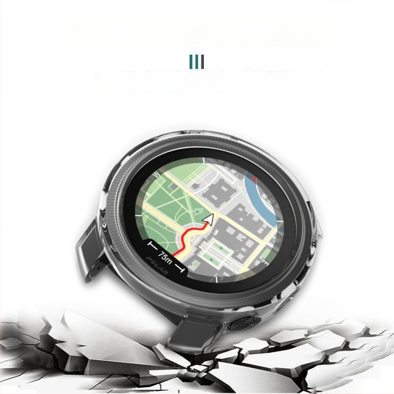 TPU apsauginis dėklas Polar Vantage V3 ir Vantage M3; medžiaga: TPE/TPU; svoris: 0,008 kg; pakuotė: perlų spalvos maišeliai