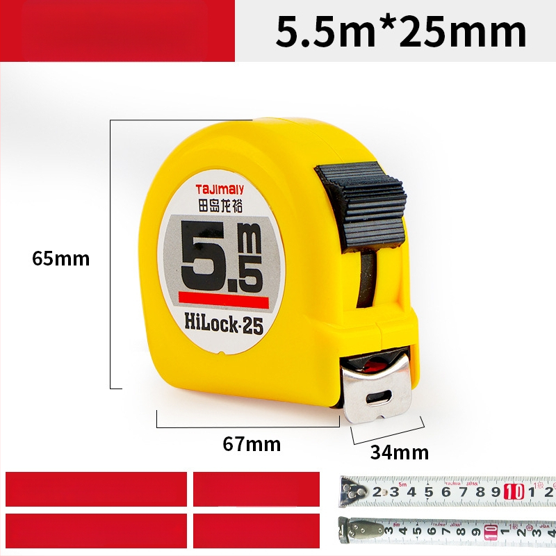 Tajima Ryu kétoldalas acél mérőszalag, vastított, kopásálló, mérőeszköz típus: szalag