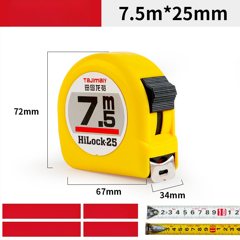 Tajima Ryu kétoldalas acél mérőszalag, vastított, kopásálló, mérőeszköz típus: szalag