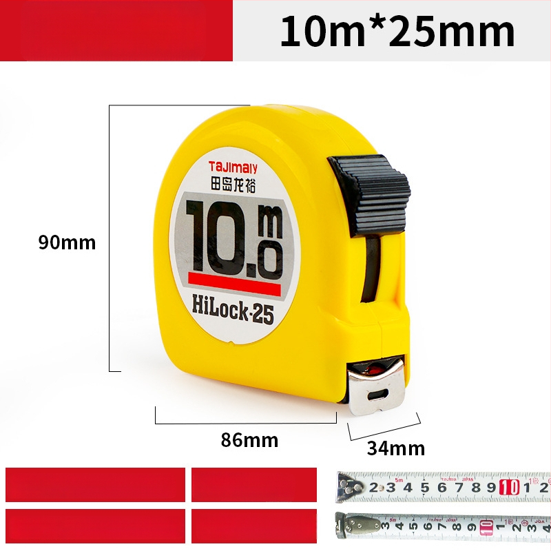 Tajima Ryu kétoldalas acél mérőszalag, vastított, kopásálló, mérőeszköz típus: szalag