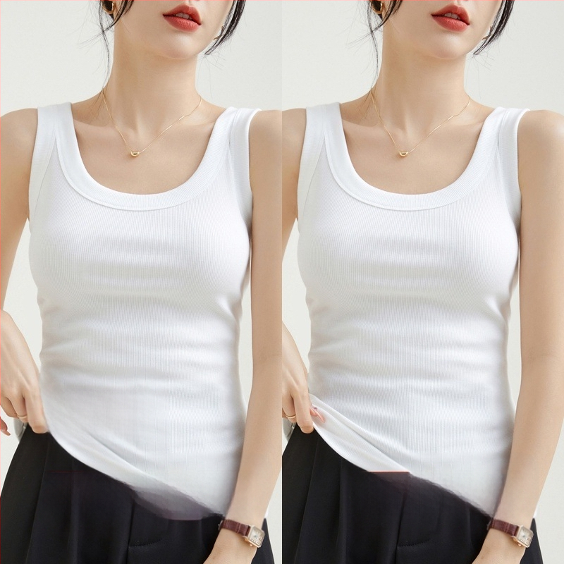 Ženski pamučni top s rebrastom teksturom, bez rukava, urbani stil, nepravilnog kroja