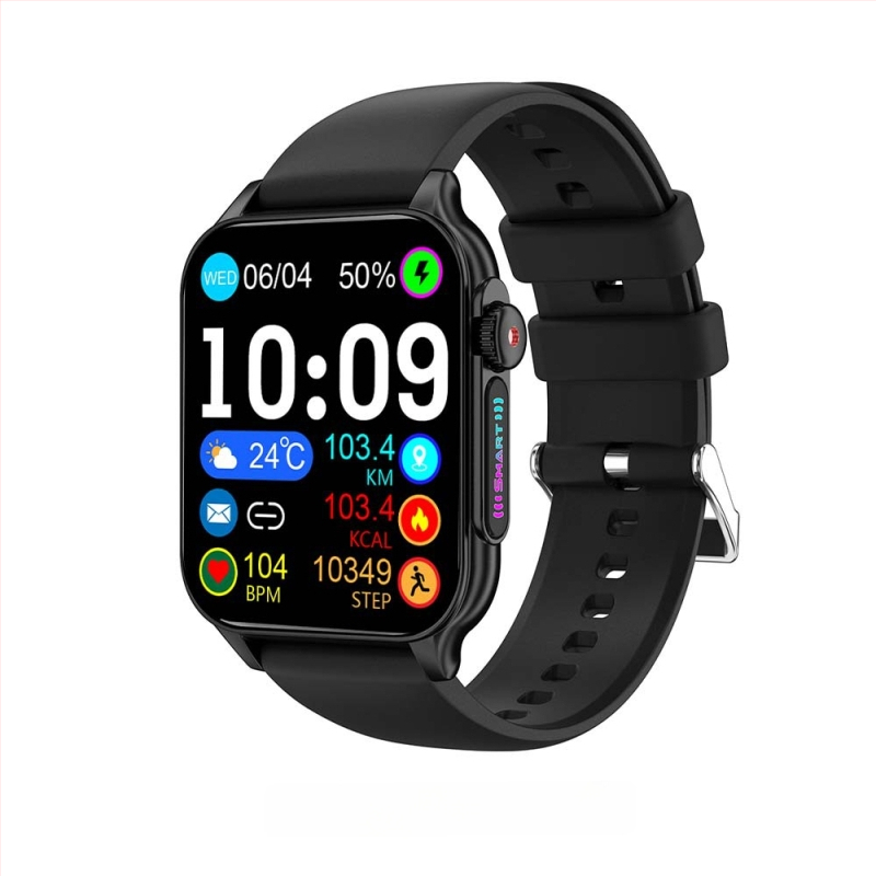 Έξυπνο ρολόι με Bluetooth, μέτρηση σφυγμού, αρτηριακή πίεση, SpO2 και παρακολούθηση ύπνου.