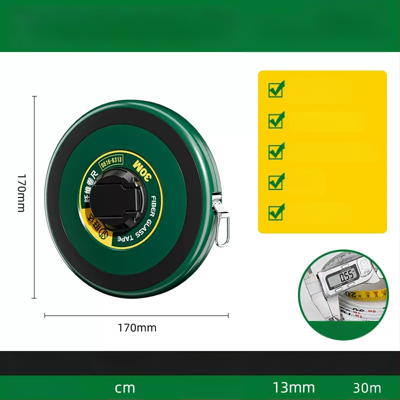Shengda mjerni traka s vlaknastim pravom, dvostrana, mekša