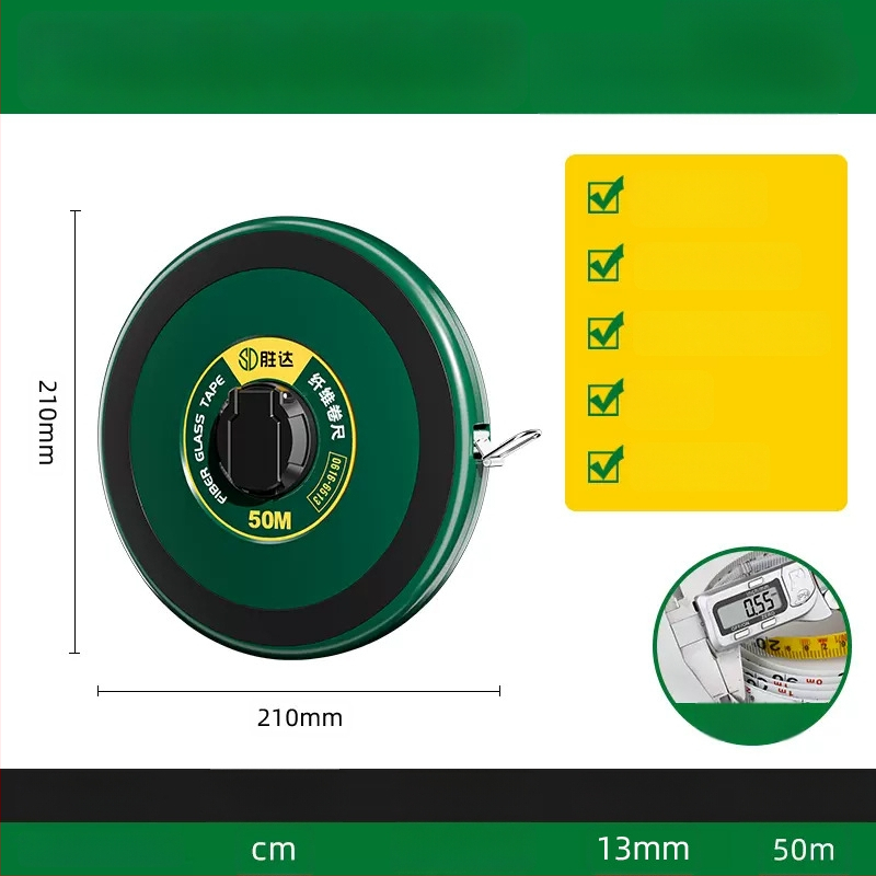 Shengda mjerni traka s vlaknastim pravom, dvostrana, mekša