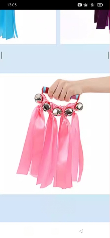 Детска ръчна камбанка за сутрешни танцови упражнения в градина; марка: Други; наличност: готова на склад; възрастова група: деца; година/сезон: Други