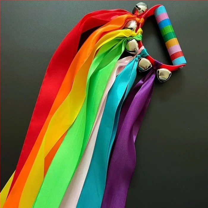 Детска ръчна камбанка за сутрешни танцови упражнения в градина; марка: Други; наличност: готова на склад; възрастова група: деца; година/сезон: Други