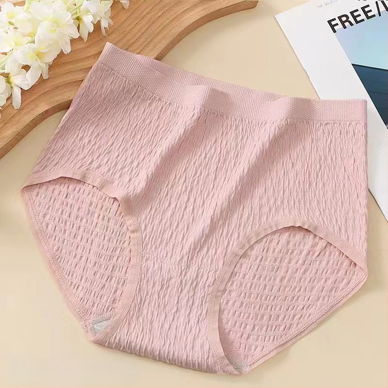 Plus veličine pamučne gaćice s visokim strukom, prozračné, pletene, udio pamuka 50–70%, 100% pamuk podstava u području prepona