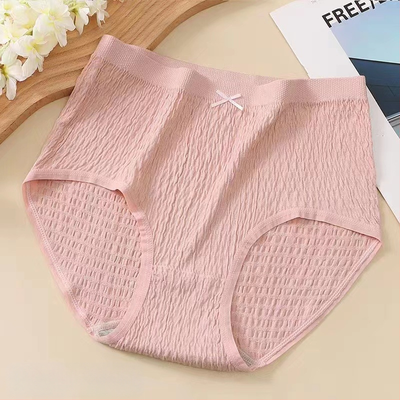 Plus veličine pamučne gaćice s visokim strukom, prozračné, pletene, udio pamuka 50–70%, 100% pamuk podstava u području prepona