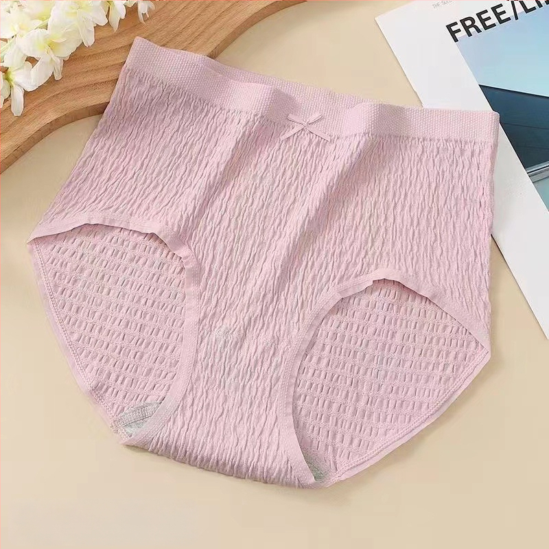 Plus veličine pamučne gaćice s visokim strukom, prozračné, pletene, udio pamuka 50–70%, 100% pamuk podstava u području prepona