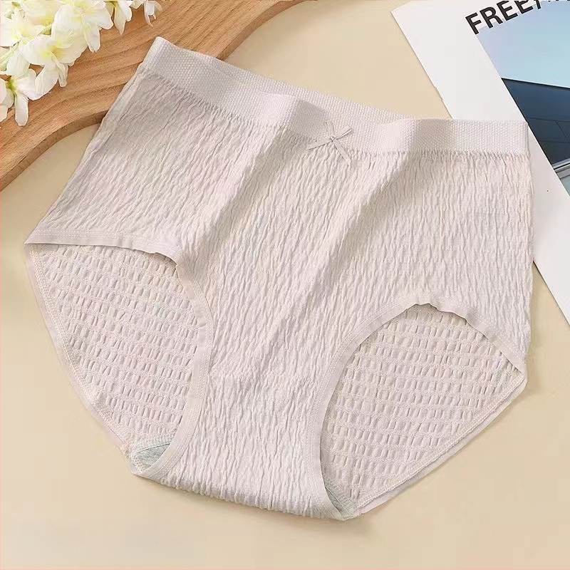 Plus veličine pamučne gaćice s visokim strukom, prozračné, pletene, udio pamuka 50–70%, 100% pamuk podstava u području prepona