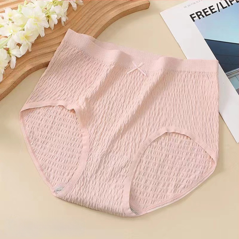 Plus veličine pamučne gaćice s visokim strukom, prozračné, pletene, udio pamuka 50–70%, 100% pamuk podstava u području prepona