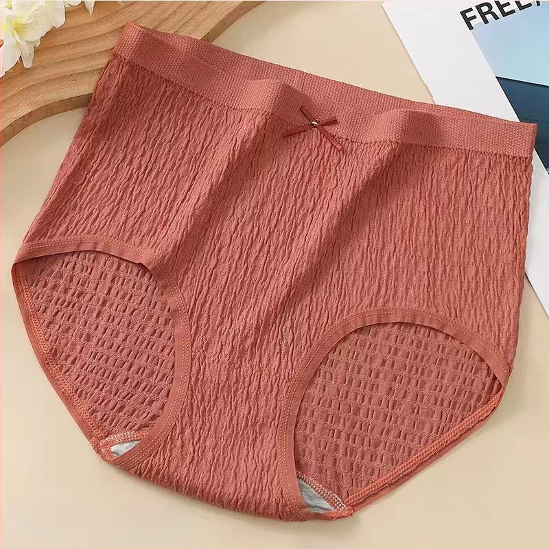 Plus veličine pamučne gaćice s visokim strukom, prozračné, pletene, udio pamuka 50–70%, 100% pamuk podstava u području prepona