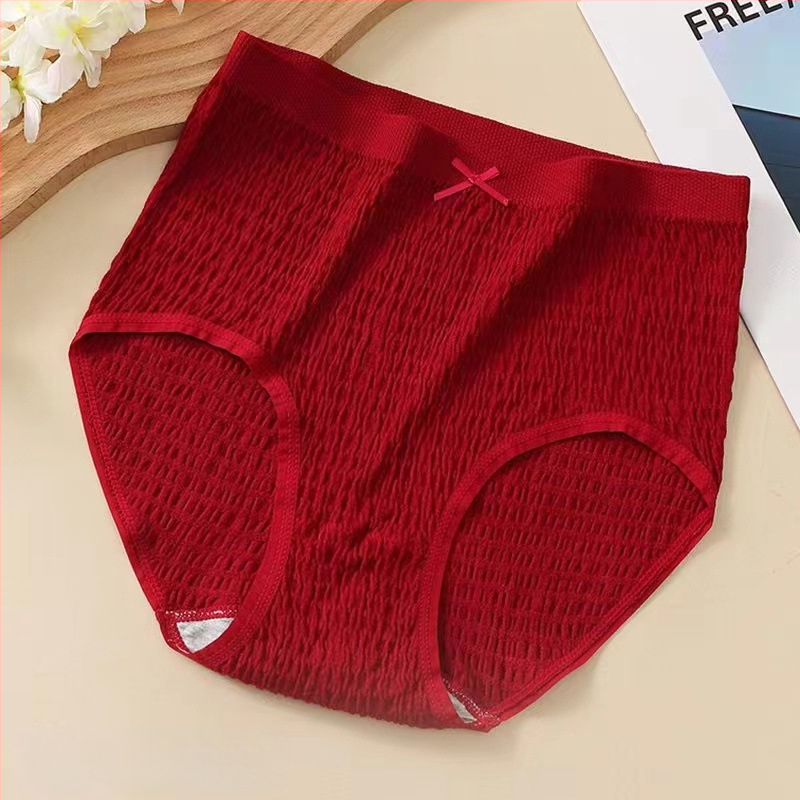 Plus veličine pamučne gaćice s visokim strukom, prozračné, pletene, udio pamuka 50–70%, 100% pamuk podstava u području prepona