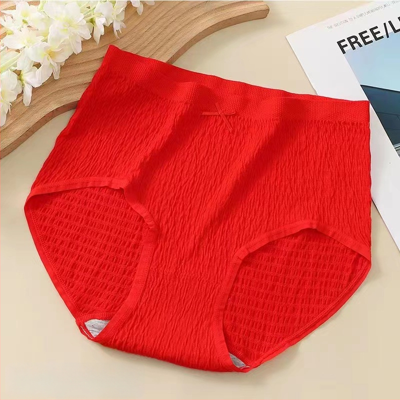 Plus veličine pamučne gaćice s visokim strukom, prozračné, pletene, udio pamuka 50–70%, 100% pamuk podstava u području prepona