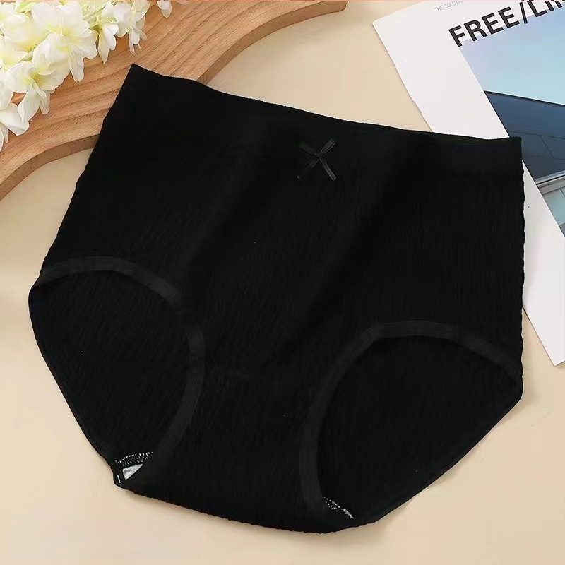 Plus veličine pamučne gaćice s visokim strukom, prozračné, pletene, udio pamuka 50–70%, 100% pamuk podstava u području prepona