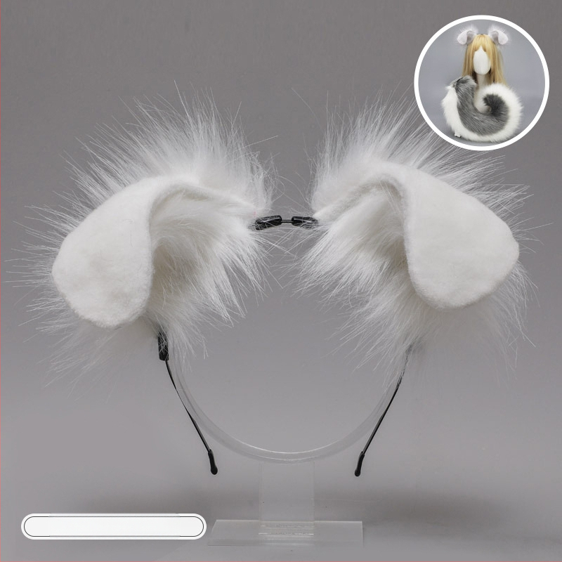 Ръчно изработено плюшено аксесоар за глава с уши на чудовище, карикатурен стил, унисекс