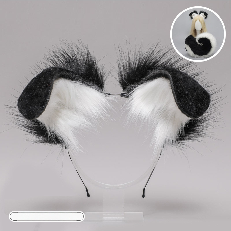 Ръчно изработено плюшено аксесоар за глава с уши на чудовище, карикатурен стил, унисекс