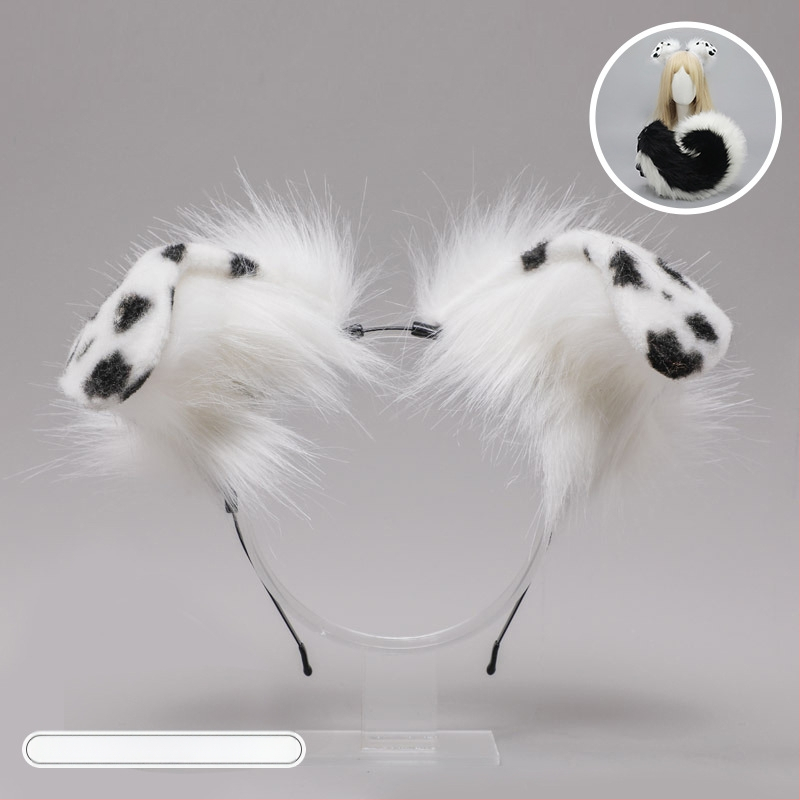 Ръчно изработено плюшено аксесоар за глава с уши на чудовище, карикатурен стил, унисекс