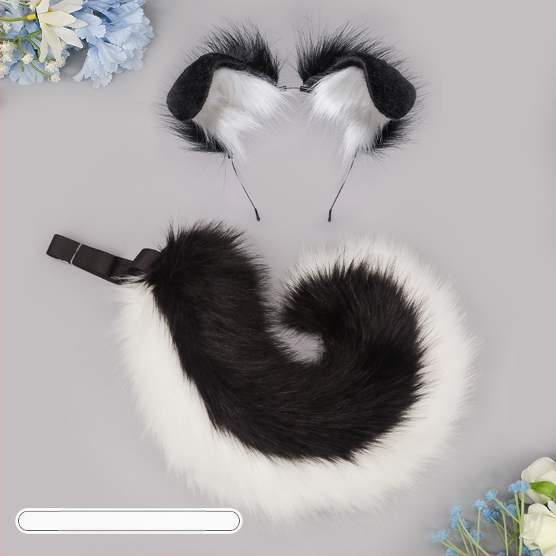 Ръчно изработено плюшено аксесоар за глава с уши на чудовище, карикатурен стил, унисекс