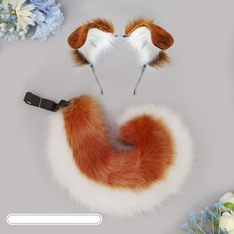 Ръчно изработено плюшено аксесоар за глава с уши на чудовище, карикатурен стил, унисекс