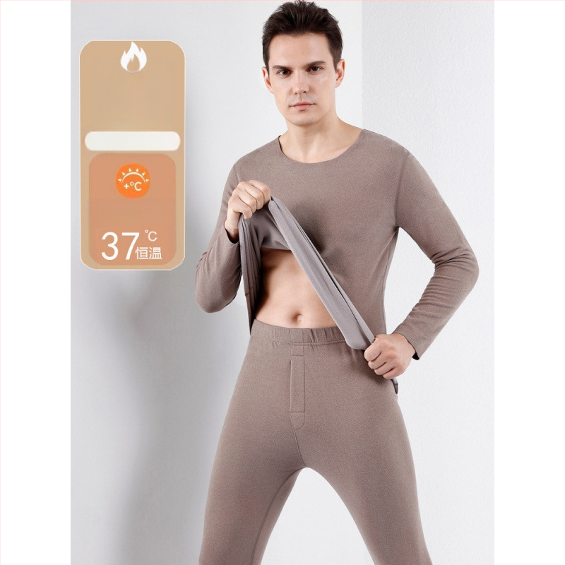Termalni set donjeg rublja za muškarce i žene, vlakno za grijanje, pamukova baza, ekstra debeli materijal 501–600 g/m², velur podstava, dugi rukavi