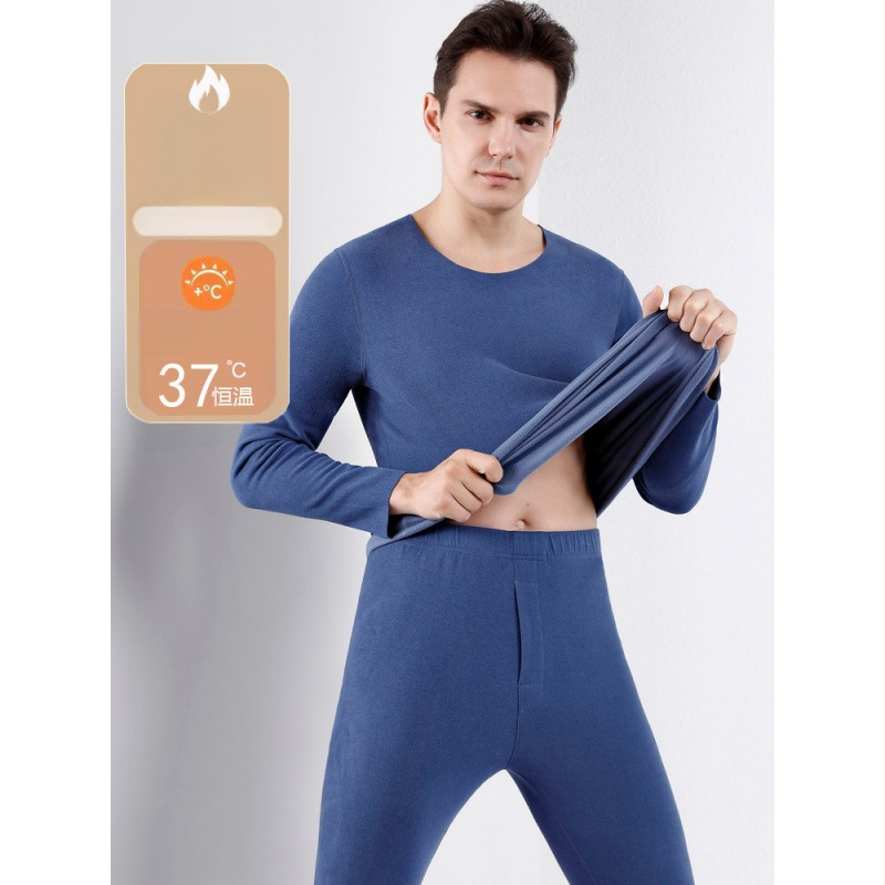 Termalni set donjeg rublja za muškarce i žene, vlakno za grijanje, pamukova baza, ekstra debeli materijal 501–600 g/m², velur podstava, dugi rukavi