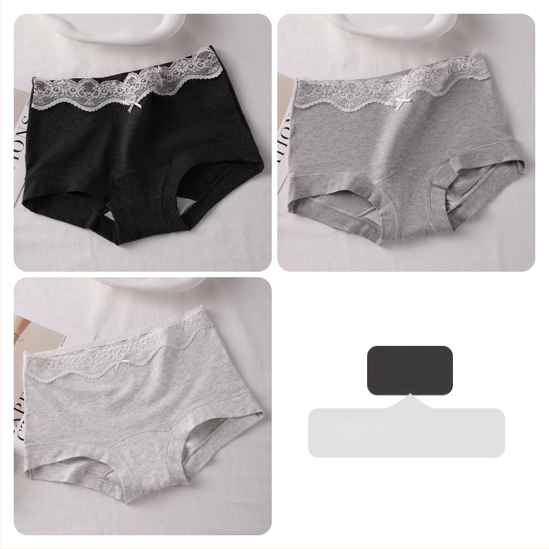 Boxer briefs за тийн момичета, антибактериални, проветриви, изцяло памучни, средна талия, гладка тъкан