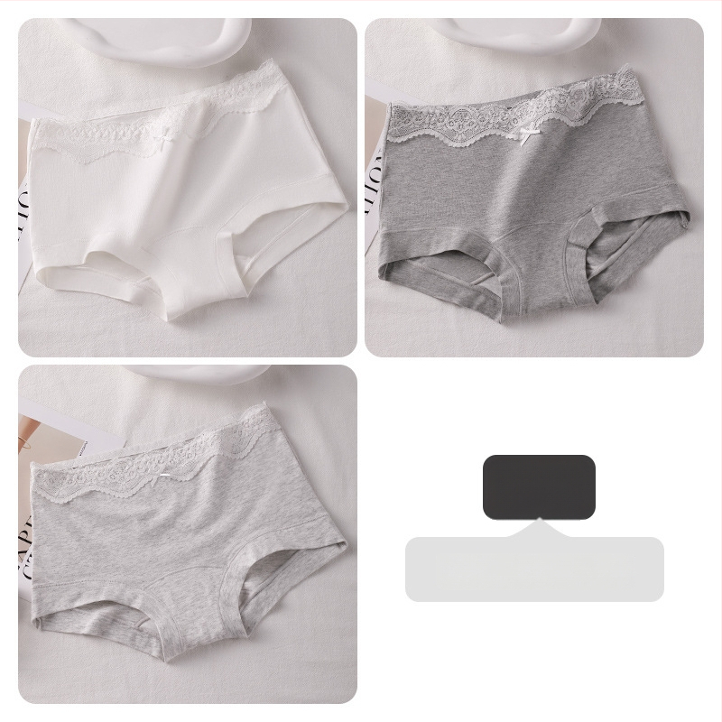 Boxer briefs за тийн момичета, антибактериални, проветриви, изцяло памучни, средна талия, гладка тъкан