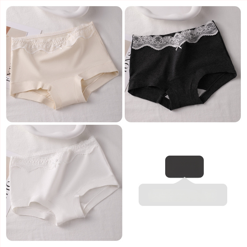 Boxer briefs за тийн момичета, антибактериални, проветриви, изцяло памучни, средна талия, гладка тъкан