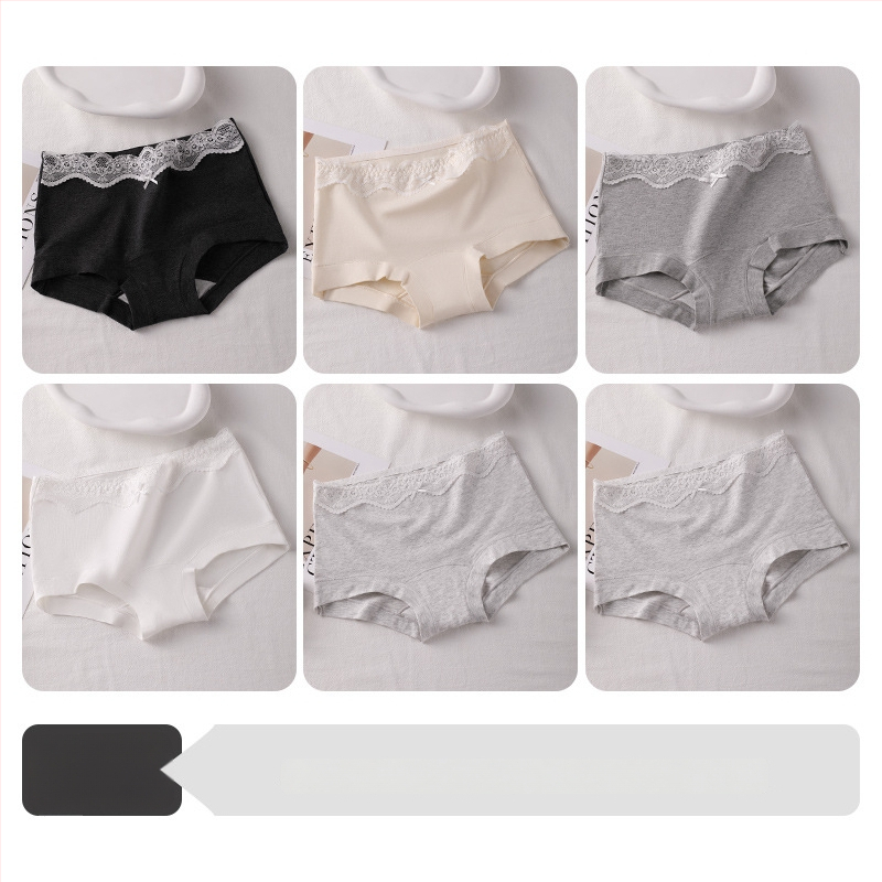 Boxer briefs за тийн момичета, антибактериални, проветриви, изцяло памучни, средна талия, гладка тъкан