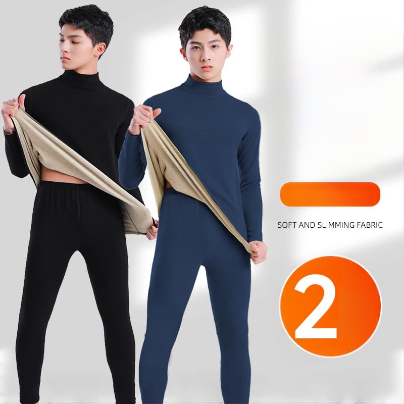 Tinejdžerski termalni set: gornji dio i hlače od vune, dugi rukavi, ekstra debela vuna