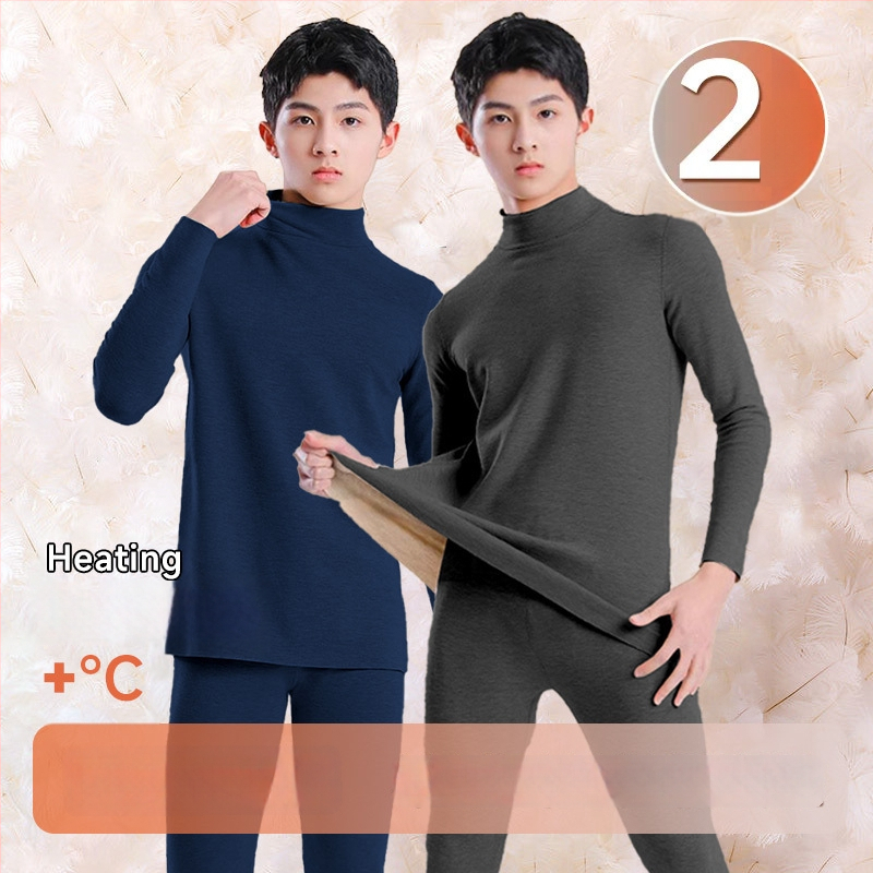 Tinejdžerski termalni set: gornji dio i hlače od vune, dugi rukavi, ekstra debela vuna