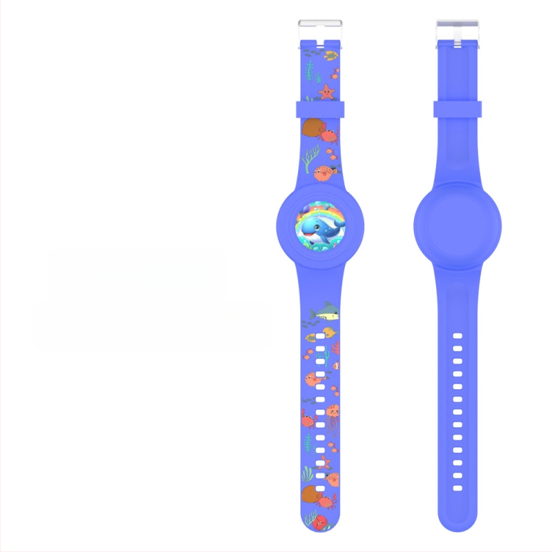 Κάλυμμα λουριού από σιλικόνη για Apple AirTag – Αδιάβροχο, χαριτωμένο στυλ κινούμενο σχέδιο, χύτευση με έγχυση, σειρά Waterproof Strap Cover, μοντέλο Waterproof Strap Cover