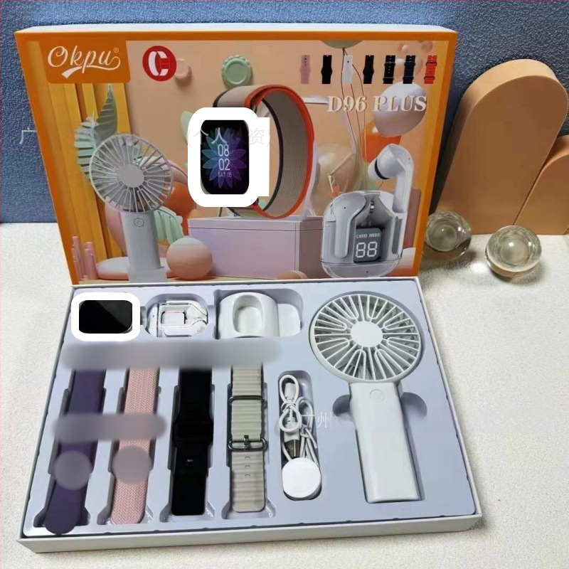 Smartwatch D96/D97/D98/D99 Plus s više stilova silikonskih narukvica, TFT zaslon, Bluetooth pozivi, pametni podsjetnici, bežično punjenje, kompatibilan s iOS