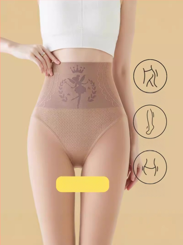 Колготки с подплатой от флис, висока талия, дебели, топли, нейлон-спандекс