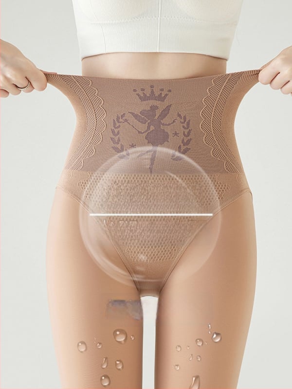 Колготки с подплатой от флис, висока талия, дебели, топли, нейлон-спандекс