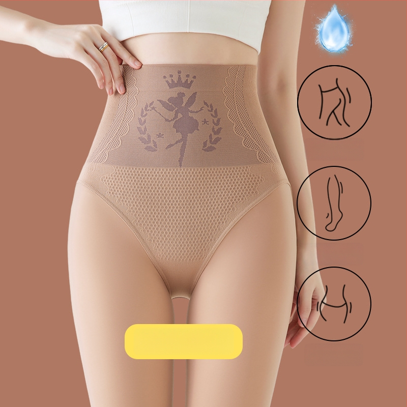 Колготки с подплатой от флис, висока талия, дебели, топли, нейлон-спандекс