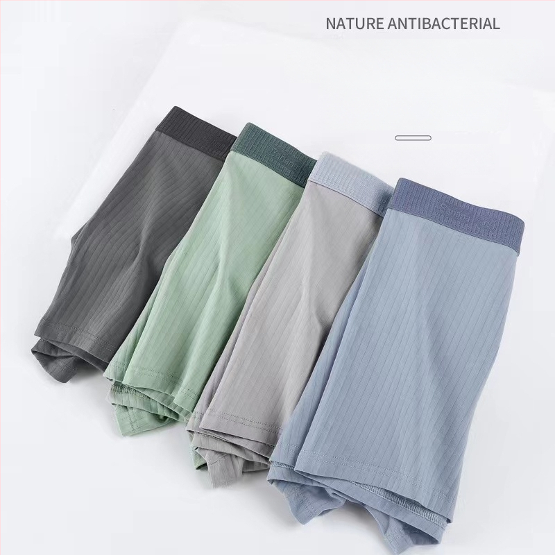 Muške pamuk bokserice, prozračne, pleteni materijal, srednji struk, jednobojni uzorak