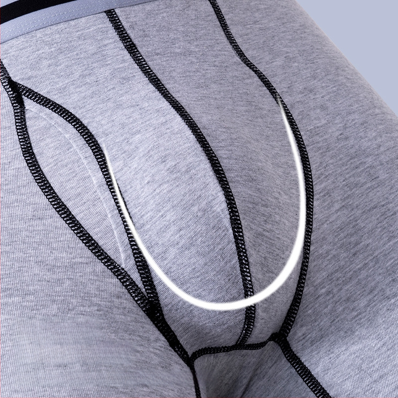 Muške bokserice od pamuka, prozračne, srednje visine struka, jednobojni dizajn, glavni materijal 95% pamuk