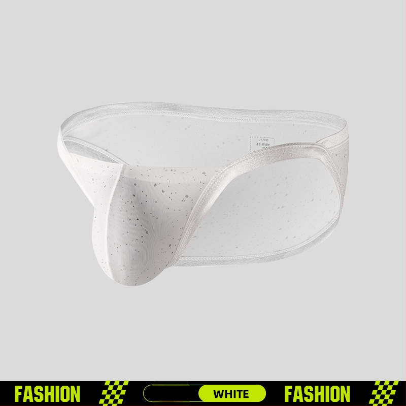 Muške briefs s G‑krojem, prozračni najlon (80–90%), U‑vrećica, niski struk, pleteni materijal