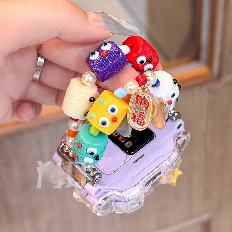 Beaded TPU remen za Little Genius pametni sat, 12 mm priključak, kompatibilan sa Z11, Z10, Z9 Mladi verzija, Z8A, Z7S, Z6S, Z6A