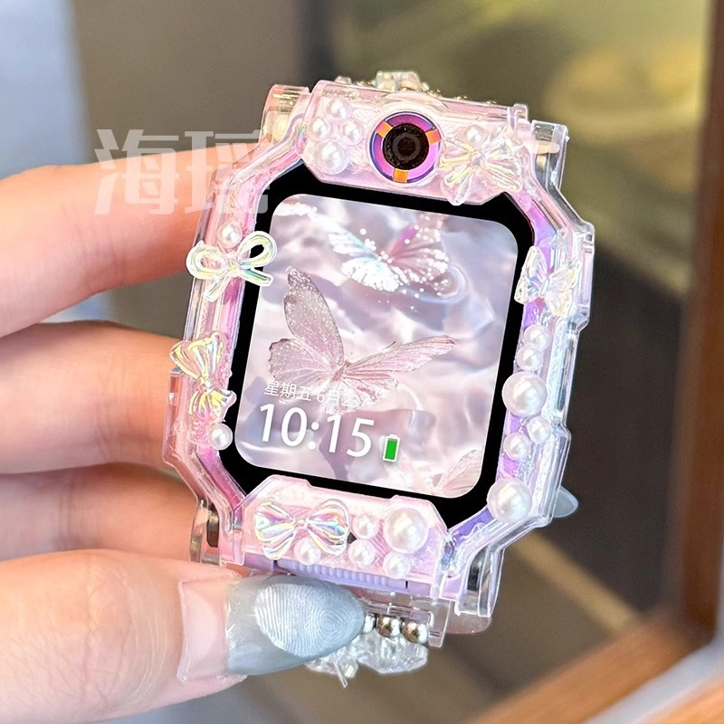 Beaded TPU remen za Little Genius pametni sat, 12 mm priključak, kompatibilan sa Z11, Z10, Z9 Mladi verzija, Z8A, Z7S, Z6S, Z6A