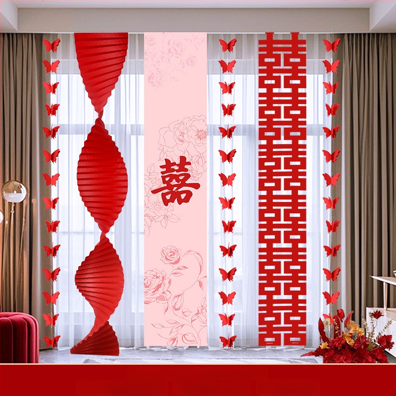 Švenčių dekoracijų komplektas patalpai – girlianda ir nuotraukų fonas, medžiagos: popierius ir juosta