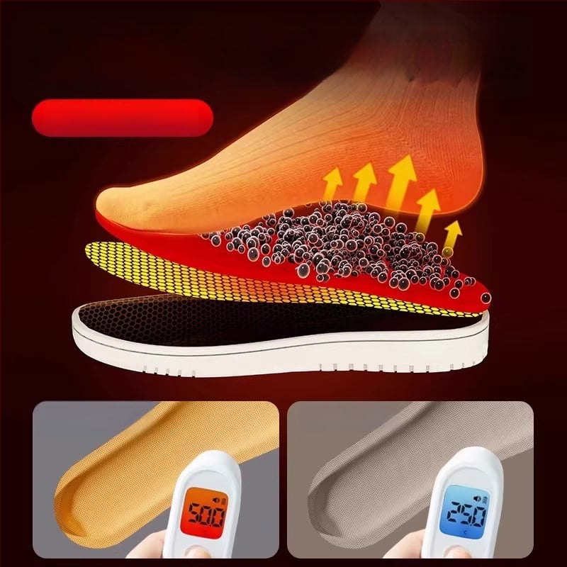 Отопляващи стелки за обувки, унисекс, пълна дължина, материали: железен прах, вода, активен въглен, за възрастни