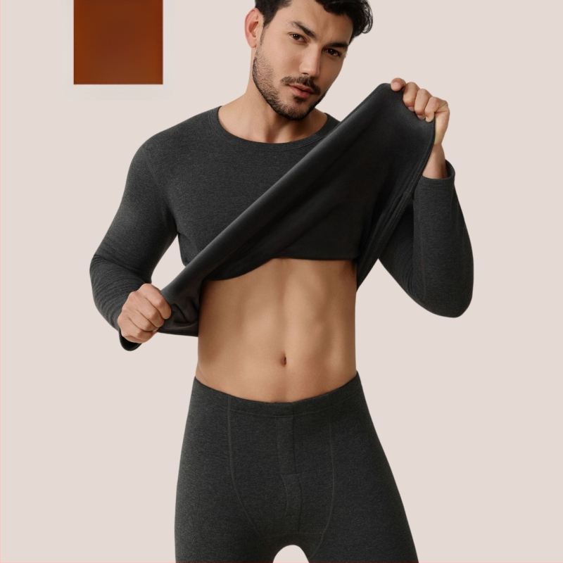 Poros terminių apatinių komplektas – 95% medvilnė, vidinis poliesterio įdėklas 80%, fliso pamušalas, audinio svoris 750 g/m2, ekstra stora 401–500 g/m2, jaunimui 18–40 metų.