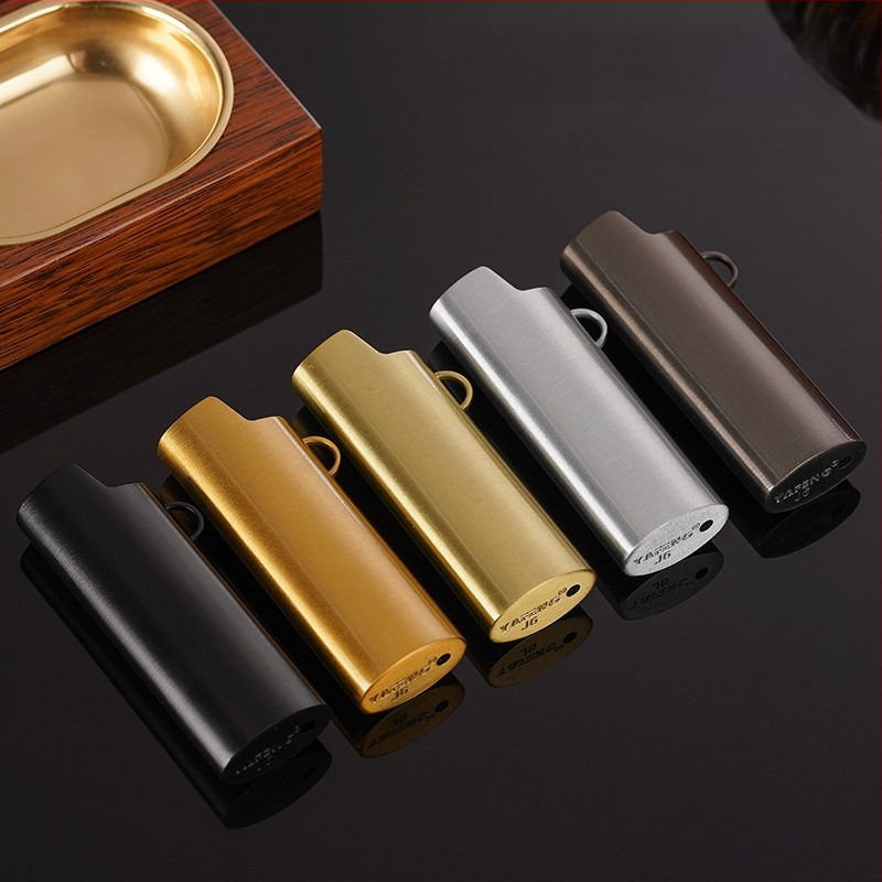 Метален корпус за запалка J6 с механизъм BLC, печат на лого, персонализирана обработка, частно етикетиране