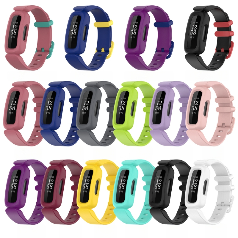 Qingtangfa silikonska narukvica za Fitbit Ace 3 i Fitbit Inspire 2 – integrirana dječja sportska narukvica