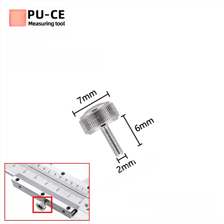 Комплект фиксиращи винтове за верньер штангенциркул — заключващи винтове за дигитална висотомярка и дълбочиномер