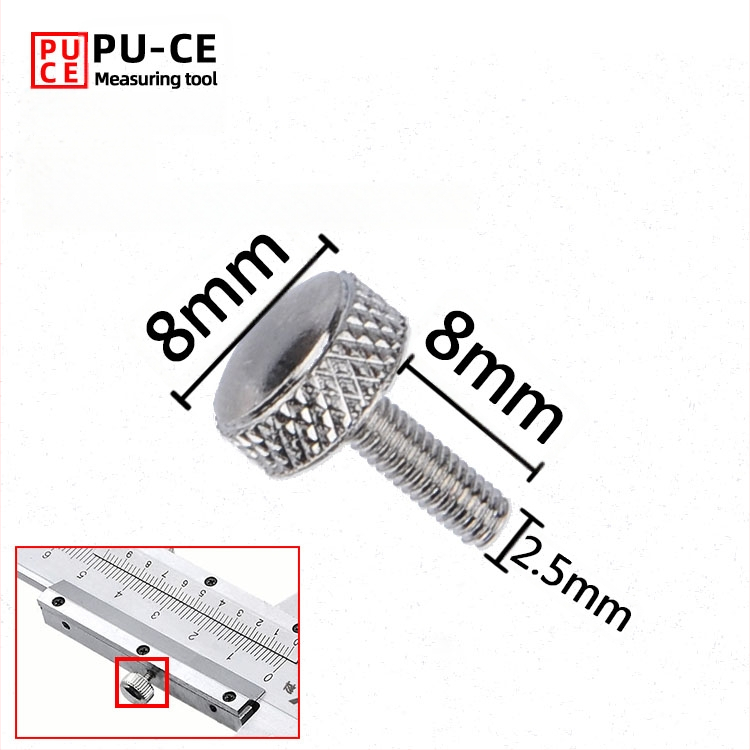 Комплект фиксиращи винтове за верньер штангенциркул — заключващи винтове за дигитална висотомярка и дълбочиномер