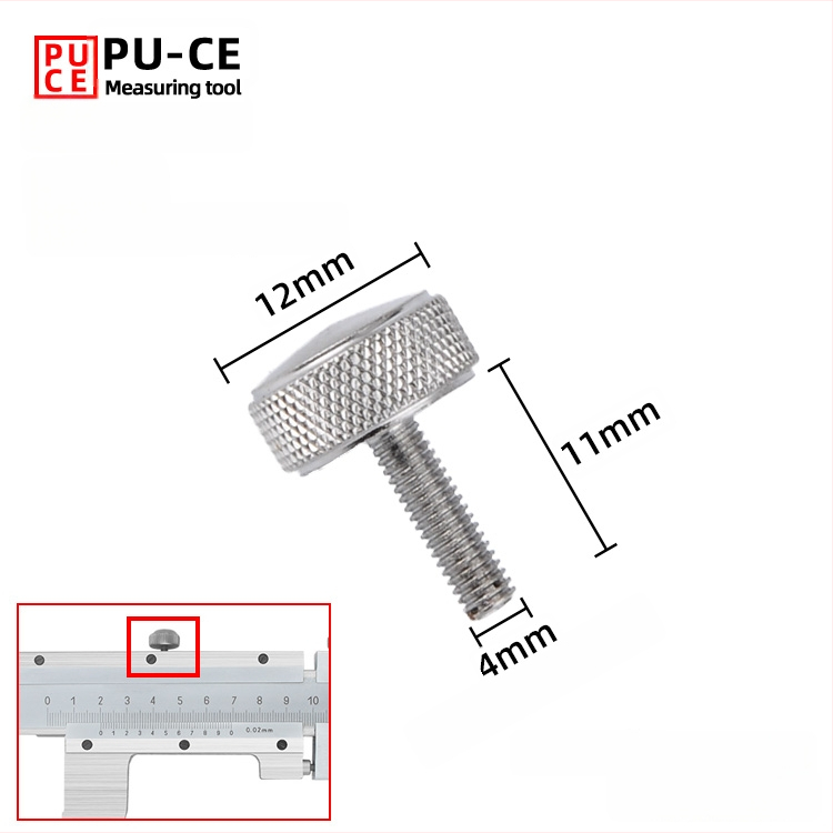 Комплект фиксиращи винтове за верньер штангенциркул — заключващи винтове за дигитална висотомярка и дълбочиномер